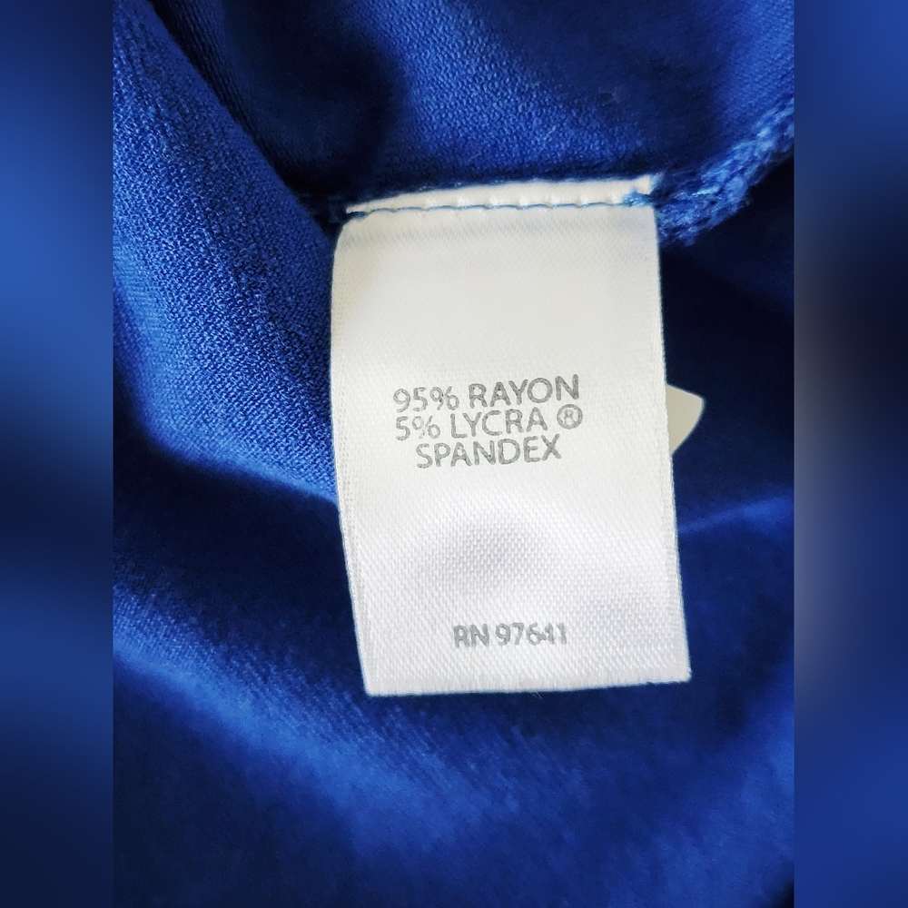 J Jill | Wearever Jersey Knit Dress | Pleated Back A-Line | Royal Blue | XS - Picture 6 of 6